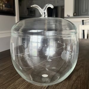 Vtg Princess House 🍎 Crystal Apple